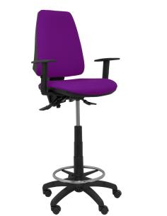 Piqueras y Crespo Taburete Elche S bali morado brazos regulables