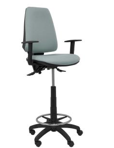 Piqueras y Crespo Taburete Elche S bali gris brazos regulables