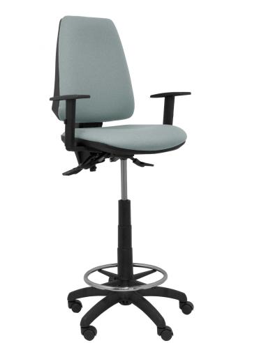 Piqueras y Crespo Taburete Elche S bali gris brazos regulables