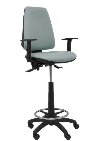 Piqueras y Crespo Taburete Elche S bali gris brazos regulables