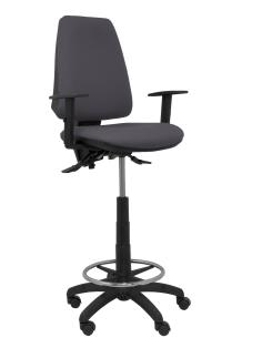 Piqueras y Crespo Taburete Elche S bali gris oscuro brazos regulables