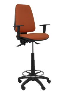 Piqueras y Crespo Taburete Elche S bali marron brazos regulables