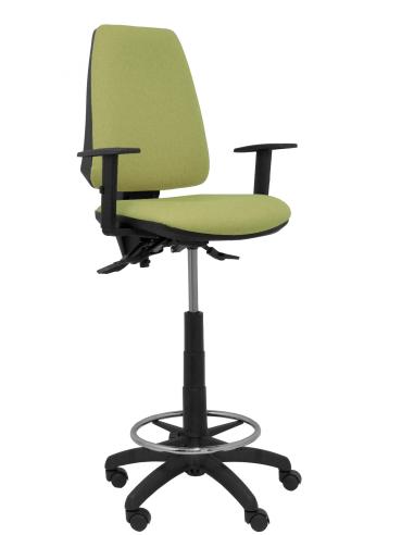 Piqueras y Crespo Taburete Elche S bali verde oliva brazos regulables