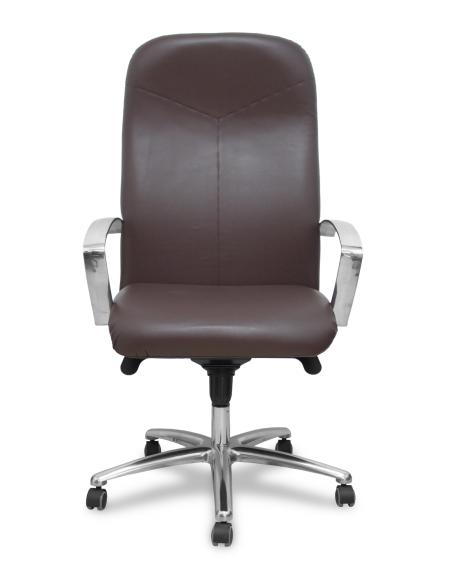 Piqueras y Crespo Sillón Caudete similpiel marron oscuro