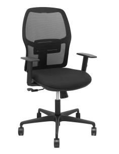 Piqueras y Crespo Silla Alfera sincro malla negra bali negro brazo regulable