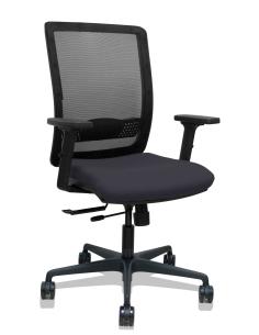 Piqueras y Crespo Silla Haches traslack malla negra asiento bali negro brazos 2D ruedas 65