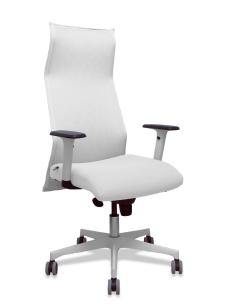 Piqueras y Crespo Sillón Sahuco blanco bali blanco brazos blancos base blanca ruedas parqué 65mm