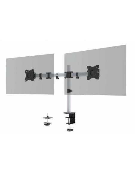 Durable 509523 soporte para monitor 68,6 cm (27") Plata Pared