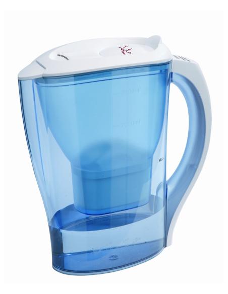JATA JH01 filtro de agua Filtro de agua para jarra 2,5 L Azul, Transparente, Blanco