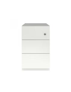 Cajonera NOTE Bisley  3 cajones plano Móvil 49,5H blanco