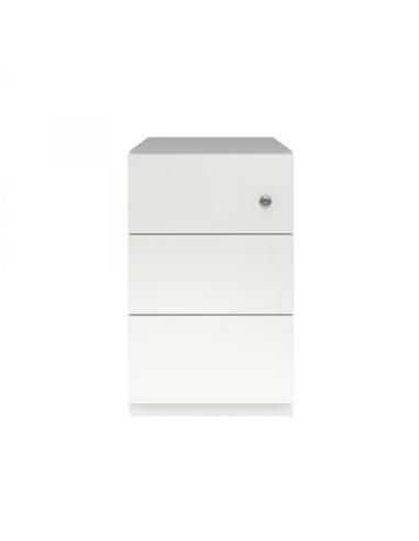 Cajonera NOTE Bisley  3 cajones plano Móvil 49,5H blanco