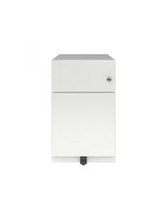 Cajonera NOTE Bisley  1 cajones plano  y un cajón archivo Móvil 49,5H blanco
