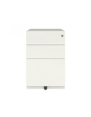 Cajonera NOTE Bisley  2 cajones plano  y un cajón archivo Móvil 64,5H x30 blanco