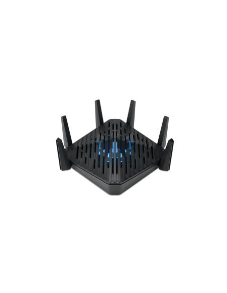 Acer Predator Connect W6 Wi Fi 6E router inalámbrico Gigabit Ethernet Tribanda (2.4 GHz / 5 GHz / 6 GHz) Negro