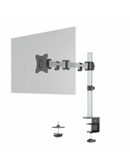 Durable 509423 soporte para monitor 68,6 cm (27") Plata Pared