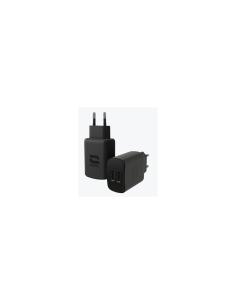 Crosscall Dual USB-A wall charger Universal Negro Corriente alterna Interior