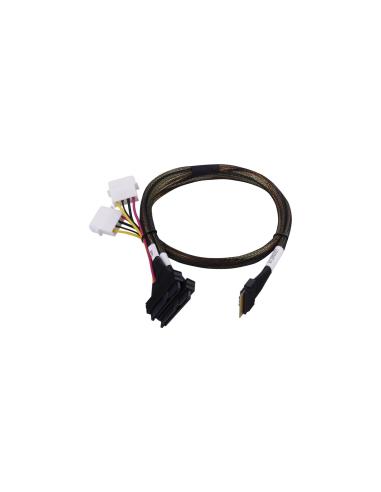 Microchip Technology 2305200-R cable Serial Attached SCSI (SAS) 0,8 m Negro, Multicolor