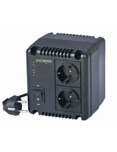 EnerGenie EG-AVR-0501 adaptador e inversor de corriente Interior 300 W Negro