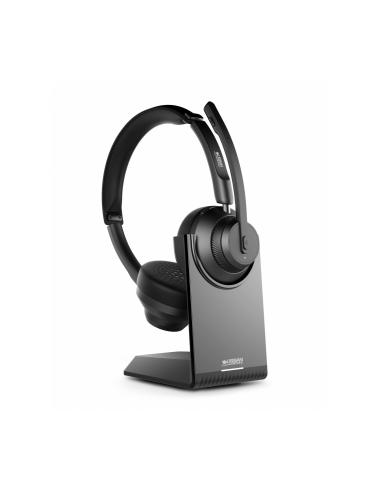 Urban Factory MOVEE PRO Auriculares Inalámbrico Diadema Juego USB Tipo C Bluetooth Base de carga Negro