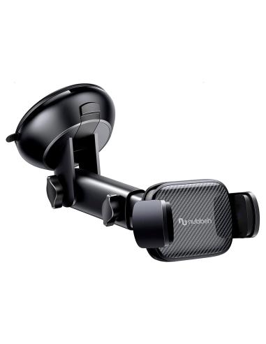 Nubbeh Atlas Soporte Móvil Coche con Carga Inalámbrica QI 15W 3 en 1 Negro