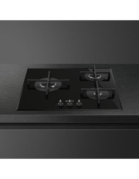 Smeg Linea PV163B3 hobs Negro Integrado 60 cm Encimera de gas 3 zona(s)