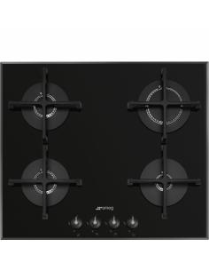 Smeg Linea PV164B3 hobs Negro Integrado 60 cm Placa Gas on glass 4 zona(s)