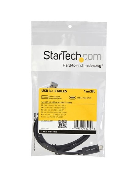 CABLE USB-A 3.1 A USB-C  3.1 1MT STARTECH USB31AC1M
