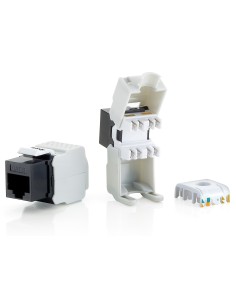 KIT 8 UDS CONECTOR HEMBRA RJ45 UTP CAT6 PANEL KEYSTONE JACK TOOL FREE 769211