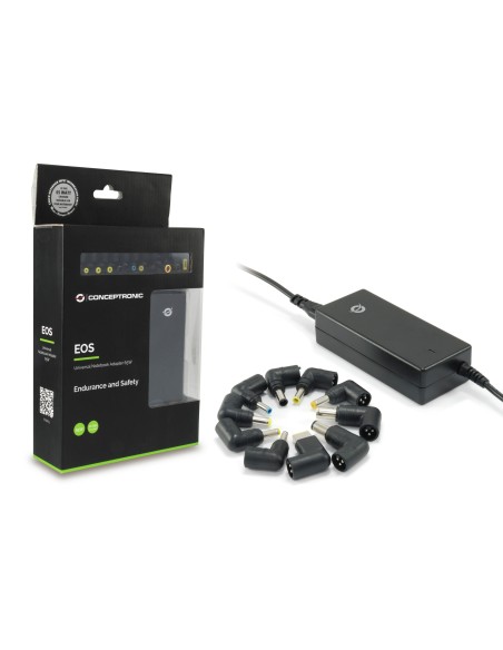 CARGADOR PORTATIL CONCEPTRONIC 65W AUTOMATICO UNIVERSAL CNB65