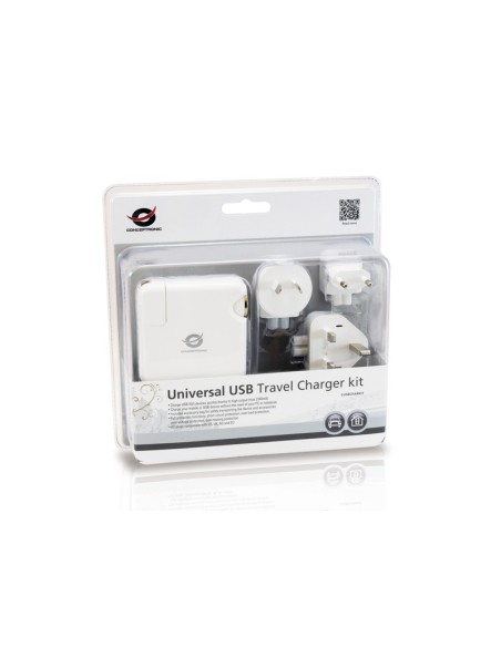 CARGADOR CONCEPTRONIC UNIVERSAL USB COCHE + PARED USB 5V 2A CUSBCHARKIT