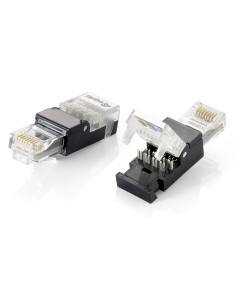 KIT 2 UNIDADES CONECTOR RJ45 EQUIP CAT-6 121165