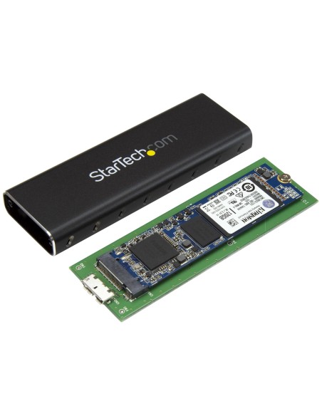 ADAPTADOR STARTECH SSD M.2 A USB 3.0 UASP CON CARCASA PROTECTORA - CONVERSOR NGFF DE UNIDAD SSD SM2NGFFMBU33