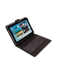 FUNDA TABLET SILVERHT UNIVERSAL CON TECLADO USB TIPO C  9 - 10.1 NEGRA 111916040199
