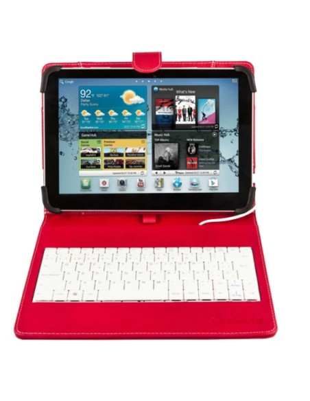 FUNDA TABLET SILVERHT UNIVERSAL  9 - 10.1 CON TECLADO MICRO USB 111916140199