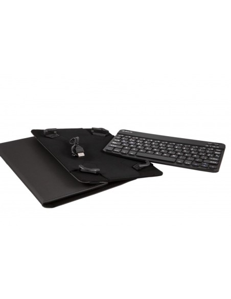 FUNDA TABLET UNIVERSAL SILVERHT GRIPCASE CON TECLADO BLUETOOTH 3.0 NEGRA 9 - 10.1 111914140199
