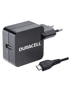 CARGADOR PARED DURACELL 1XUSB 5V 2.4A CABLE MICRO USB DMAC10-EU