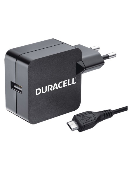 CARGADOR PARED DURACELL 1XUSB 5V 2.4A CABLE MICRO USB DMAC10-EU