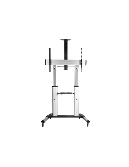 SOPORTE EQUIP PANTALLA 60P - 100P RUEDAS PLATA 650605