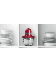 PICADORA BOSCH 400W 0.8L DISCO MEZCLADOR CUCHILLA ACERO INOX ROJO MMR08R2