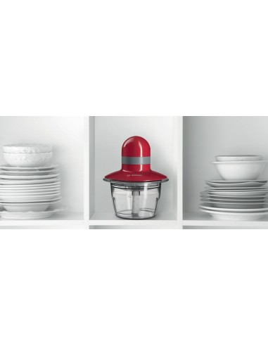 PICADORA BOSCH 400W 0.8L DISCO MEZCLADOR CUCHILLA ACERO INOX ROJO MMR08R2
