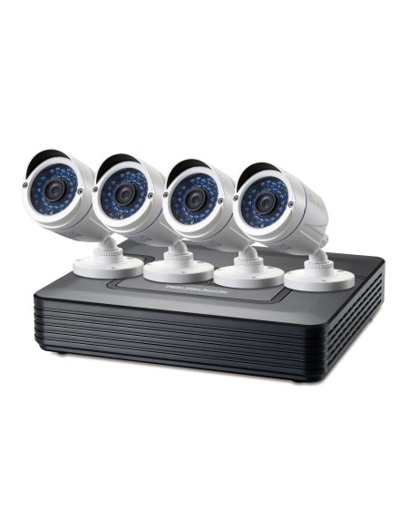 LEVEL ONE DSK-4001 KIT VIDEOVIGILANCIA 720P 4 CANALES 4 CAMARAS + GRABADOR DSK-4001