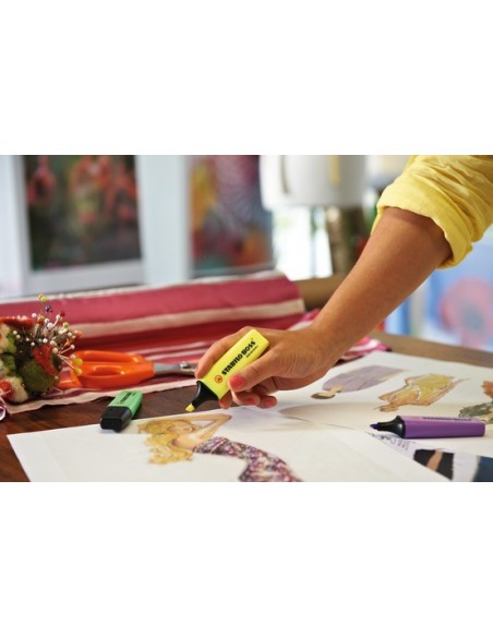 STABILO BOSS ORIGINAL ESTUCHE DE MARCADORES FLUORESCENTES 4 COLORES PUNTA BISELADA 70 4