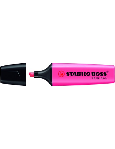 STABILO BOSS ORIGINAL MARCADOR FLUORESCENTE PUNTA BISELADA ROSA 70 56