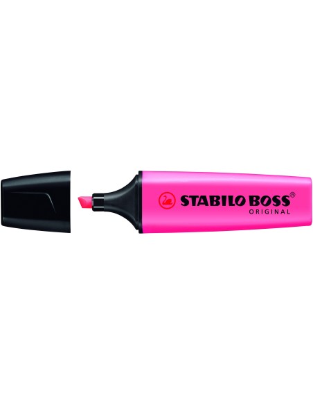 STABILO BOSS ORIGINAL MARCADOR FLUORESCENTE PUNTA BISELADA ROSA 70 56