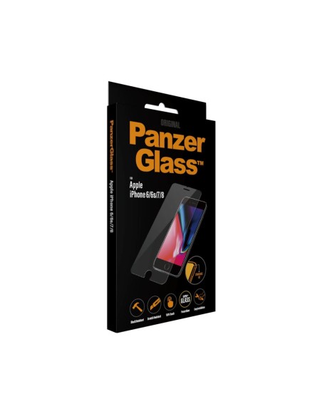 PROTECTOR DE PANTALLA PANZERGLASS PARA IPHONE 6 6S 7 8 CRISTAL TEMPLADO 0.4MM BORDES REDONDEADOS 2003