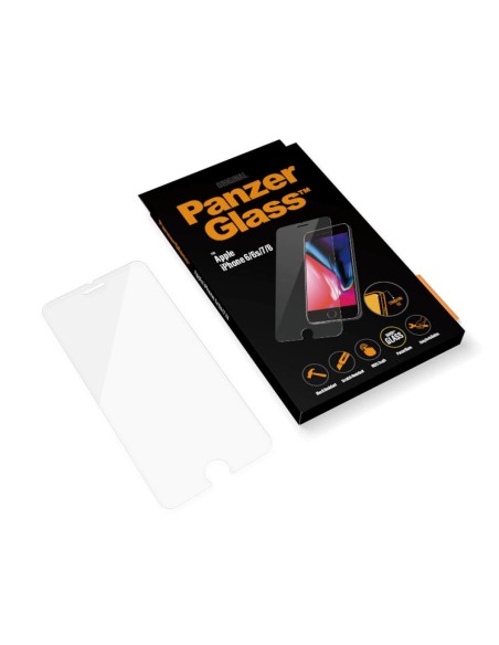 PROTECTOR DE PANTALLA PANZERGLASS PARA IPHONE 6 6S 7 8 CRISTAL TEMPLADO 0.4MM BORDES REDONDEADOS 2003