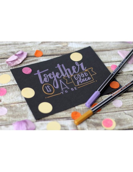 STABILO PEN 68 ESTUCHE 8 UNIDADES ROTULADOR METALLIC PUNTA 1.4MM TINTA AL AGUA COLORES SURTIDOS 6808 8-11