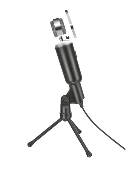 TRUST MADELL MICROFONO DESKTOP AJUSTABLE BOTON MUTE CABLE DE 2.5M JACK 3.5MM REJILLA DESMONTABLE