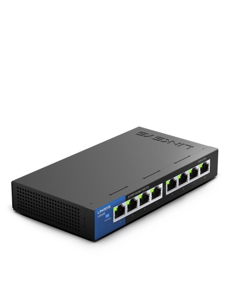 SWITCH LINKSYS NO GESTIONABLE DE 8 PUERTOS GIGABIT NEGRO LGS108-EU