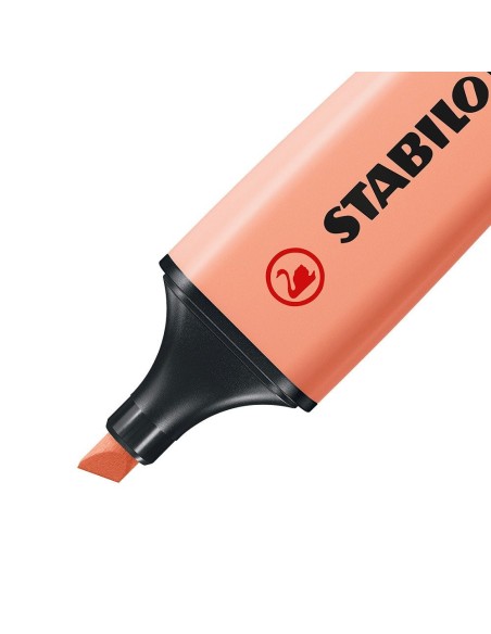 STABILO BOSS ORIGINAL MARCADOR FLUORESCENTE PUNTA BISELADA NARANJA MELOCOTON 70 126